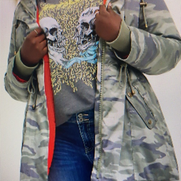 Torrid Camo faux fur lined parka, NWT size 3x - Picture 2 of 4